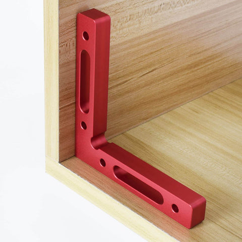 Aluminum Alloy 90 Degree Positioning Square Right Angle Clamp For Woodworking, 4.7 By 4.7 Inch Corner Tool in use