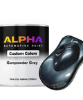 Heavy Hitter Gunpowder Gray Basecoat Midcoat Paint Gallon 128 Ounce Ready To Spray Formula With Slow Reducer Engineered For Slick Auto Body Shop Finish Work with paint sample