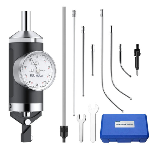 Coaxial Centering Dial Test Indicator Pro Grade For Milling And Boring Machines 0-0.15 In Range With 0.0005 In Resolution