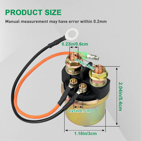 Starter Solenoid Relay For Yamaha Outboards And WaveRunners Replaces MS5C-311-1 Fits 9.9 To 170 HP Yamaha Motors Marine Electrical Upgrade For Yamaha 1985 And Up, 3cm size diagram