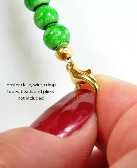 Close-up of hand using Crimping Pliers For Jewelry Making And Beading, Lightweight And Compact Crimp Cover Closer Tool