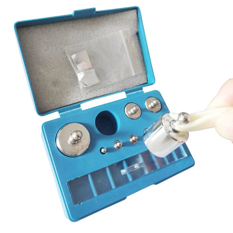 Calibration Weight Set 17 Piece For Pro Grade Precision Balance Scale With Tweezers And Gloves, 10 Mg To 100 G Weights Total 211 G