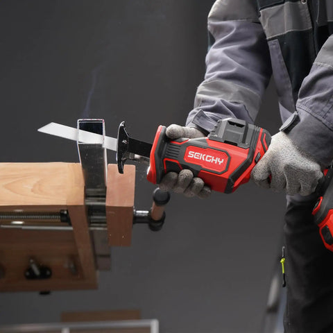 Beast 20V Max Brushless Cordless Recip Saw With LED Light 3100 RPM 5Ah Battery And Fast Charger Includes Multi Blades for wood cutting