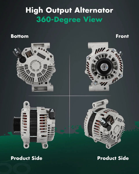Alternator Replacement For Ford Fusion 3.0L 2006 2009, Lincoln Zephyr 3.0L 2006, Mercury Milan 3.0L 12V 150Amp CW