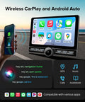 10 Inch QLED Car Stereo For Dodge Grand Caravan And Chrysler Town And Country Wireless CarPlay Android Auto Radio with interface preview