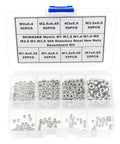 Go-To 304 Stainless Steel Hex Nuts Set Metric M1 To M3.5 Coarse Thread Assortment in plastic box for DIY projects and repairs