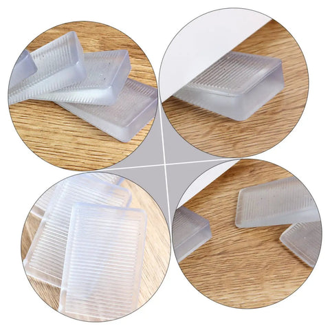 36 Piece Heavy Duty Leveling Shims For Furniture Stabilizer Bed Risers Non Slip Couch Block showing anti-slip rubber design and texture.