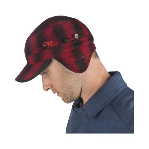 Side view of Yukon Cap Winter Hat With Windproof Water Resistant Pertex Endurance Shell And Plush Fleece Lining For Bone Chilling Cold Subzero