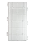 30 Inch Media Enclosure For Home Networking And Cable Management, Recessed White ABS Box For Structured Wiring, front view
