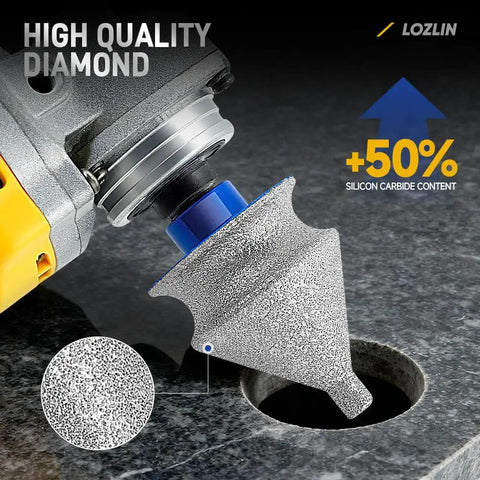 Heavy Duty Four In One Diamond Chamfer Bit For Angle Grinder Slices Through Tile Work Like A Dream With Beveling Grinding Head For Hole Trimming Polishing Granite Marble Ceramic Tools