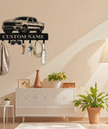 Dope Personalized Key Holder Wall Mount With Custom Name Heavy Duty Metal Car Key Rack And Hook Organizer on wall