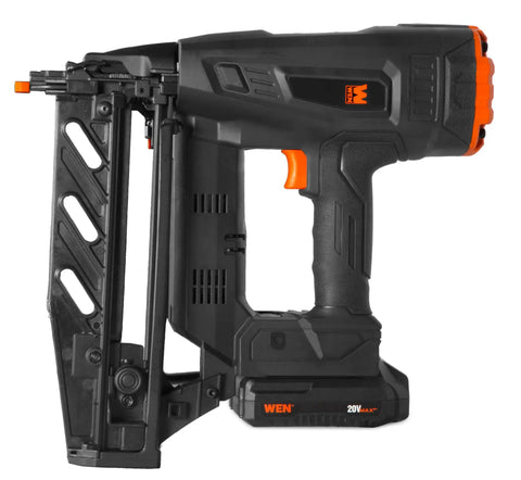 Workhorse Grade 20V Max Cordless Brushless 16 Gauge Brad Nailer Arrives With Battery And Charger Sporting Smart Control Panel 100 Nail Clip Magazine And Dry Fire Protection For Zero Stress Diy Repairs