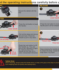 Instruction guide for Beefy Retractable Transom Tie Down Straps 1 Inch By 10 Feet Bolt On Ratchet Straps for cargo use