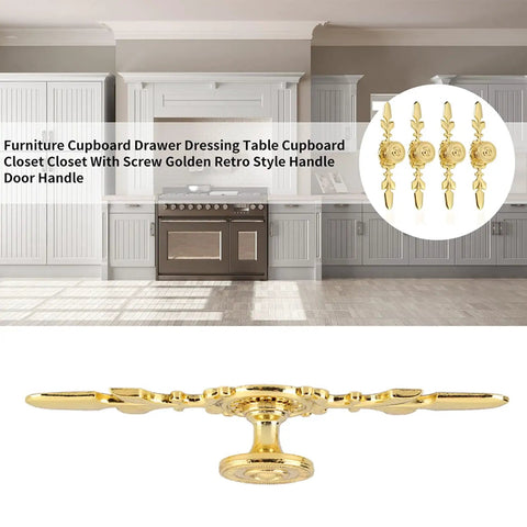 Vintage Pull Handle Door Knob Back Plate For Cabinets, Dressers, Wardrobes, Closets, And Cupboards, easy install shown