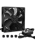Beefy 120mm AC Powered Fan With Variable Speed Controller for Receiver Amplifier DVR and PlayStation Cooling 110V to 220V