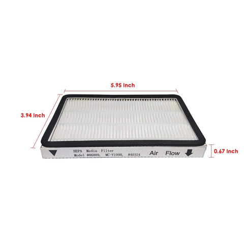 Replacement Vacuum Filter For EF-1 And 86889 Canister And Upright Models 0.3 Micron Media Captures 99.97 Percent Dust And Pollen Fits MC-V194H MC-V199H MC-UG725 MC-UG727 MC-UG729 MC-GG525 MC-CG983 3 Pack