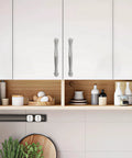 Kitchen with 10 Pack Brushed Satin Nickel Cabinet Handles for Kitchen Cabinets and Drawers, 6.3 Inch Center, Sleek Design