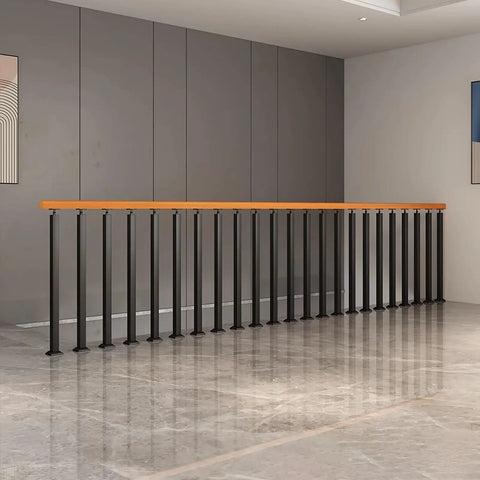 Step Up Your Game With These Next Level Wrought Iron Railing Spindles, Heavy Duty Floor Mount Posts in modern setting.