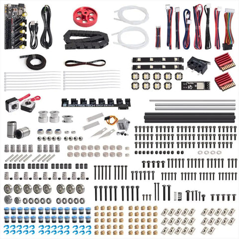 ERCF V2 Eight Color Multi Material Upgrade Kit For Voron 2 4 3D Printer With Klipper Firmware includes various components and accessories.