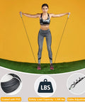Heavy Duty 32.8 Foot Fitness Pulley Cable Replacement Rock Solid Five Millimeter Black Pvc Coated Wire Rope Kill Your Sets 1460 Pound Pull Strength For D I Y Home Gym Gear with PVC coated cables in use.