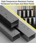 High-quality thickened iron pipes for Killer Heavy Duty Storage Rack For Roll Materials With Adjustable Leveling Feet For Garage Workshops.
