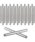 100 Pcs Stainless Steel Shelf Dowel Pins 2mm By 22mm for Cabinet and Furniture Replacement Hardware, cylindrical pegs shown in close-up