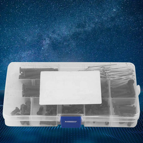 Go To Dowel Pin And Cotter Pin Fastener Kit Durable Precision Engineered Installation Accessories visible in a clear storage box