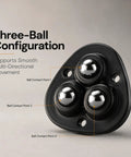 DaddyBee Heavy Duty Self Adhesive Casters 8 Pack Stick-On Swivel Wheels three-ball configuration for smooth movement.