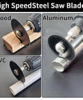 Dremel cutting discs: 3-piece high-speed steel blade set for wood, PVC and aluminum.