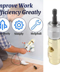 Tough Zinc Alloy Electric Drill Wire Twister Stripper, Quick Copper Terminal Crimping Tool in use for wiring projects.