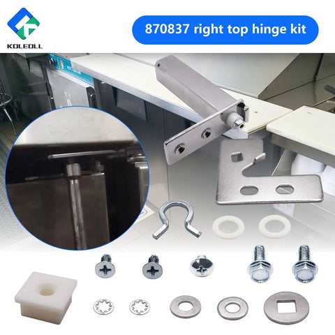 Right Side Top Door Hinge Cartridge Kit For QA Series Refrigerators And Freezers TSSU TUC TWT Models Replacement Part