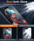 2 Pack 6.9 Inch Matte Glass Screen Protector For iPhone 16 Pro Max With Full Edge Coverage, Anti Glare, installed on phone
