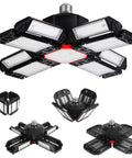 324 LED Red Light Therapy Lamp With 660nm Infrared, adjustable panels for face and neck, multiple angles, white and black design