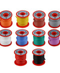14 Gauge Silicone Wire Kit, 10 Color Sets at 25 Ft Each, Flexible 14 AWG Stranded Tinned Copper Wire Rolls on Spools