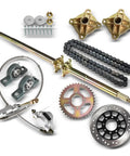 44.25 Inch Go Kart Rear Axle Shaft Assembly Kit Replacement Beefed Up For Go Karts ATVs Quad Trikes And Golf Carts With 530 74 Links Chain