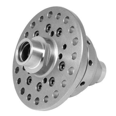 Locker Helical Limited Slip Differential for Dana 30 Front 27 Spline 3.73 and Up, forged 8620 steel case, close-up view