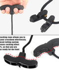 Crossbow Cocking Rope Device with Double Handle, detailed view of nylon rope, heavy duty drawstring booster for quick cocking.