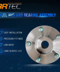 Rear Left And Right Wheel Hub And Bearing Assembly 512350 For Mazda CX 7 2007 2012 With 5 Lug AWD Only OE Quality Replacement