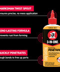 Fast Acting Penetrant Drip Oil 4 Oz For Loosening Stuck Parts And Rust Prevention Great For Tools Hinges Nuts And Bolts front view