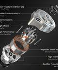 Exploded view of 160 Amp High Output Alternator For 2007 To 2014 GMC Yukon Sierra Silverado Tahoe Suburban Avalanche Direct Replacement Plug And Play Replaces 15093928 15905871 ADR0369