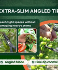 Workhorse 6.3 Inch Harvesting Shears With Magnetic Springless Action, ultra fine tip cutting green grape stems