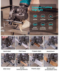 Heavy Duty 800 Watt Portable Rebar Cutter Handheld Cold Saw For Steel Pipe Cutting Machine cutting hard steel and copper pipes.