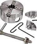 Nova Chuck Auto Stop Jaws Slides with gear-driven action, tools, and components for precise, secure clamping.