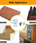 Clear Rubber Feet For Cutting Boards Lock Down Tight Non Slip Bumpers With Stainless Screws on various kitchen applications.