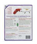 Back of Incandescent Christmas Light Repair Kit With Quick Fix Tool UL Listed Scented Ornament To Hang On Tree Half Ounce Pure Oil Fragrance And 50 Clear Replacement Bulbs packaging.