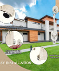 Installation steps for Universal Roller Shade Hardware Kit for Exterior Sun Shades Replacement End Cap Bungee Parts 2 Pack Beige