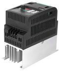 2.2kW VFD Inverter For Textile Machinery With PID Synchronized Control High Speed Spindles Textile Frequency Swing Function Three Control Modes Duty Ready Performance For Precise Voltage Temperature And Tension, black and silver housing