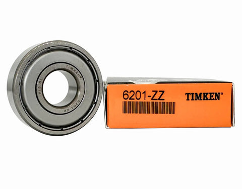 2 Pack 6201ZZ Double Metal Seal Bearings 12x32x10mm For High Speed Rotation Deep Groove Ball Bearings with box