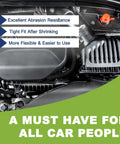 2 To 1 Shrink Ratio Heat Shrink Wire Loom Braided Cable Sleeves For Automotive Wiring Harness Protection under car hood