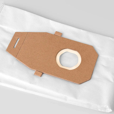 6 Pack Replacement Type Q HEPA Vacuum Bags For Hoover Platinum Upright UH30010 showing cardboard and fabric design